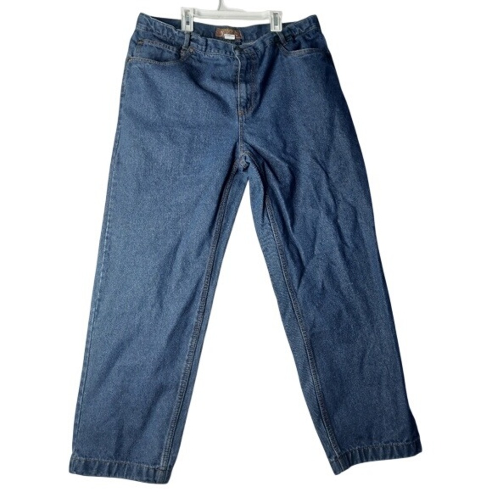 Haband Tailgater Jeans Mens 38S Blue Straight Leg Medium Wash‎ Denim Pants